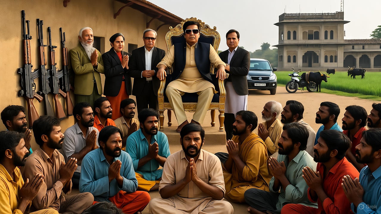 “बदलाव की किरण 5.0” गाँव के उस दृश्य की झलक है जहाँ एक प्रधान केवल शक्ति का प्रतीक नहीं, बल्कि अपने गाँव की उम्मीद बनकर बैठा है। उसके सामने बैठी गरीब जनता हाथ जोड़कर अपनी बात रखती है, और उसके चारों ओर खड़े सलाहकार और धनवान लोग इस सामाजिक अंतर की सच्ची तस्वीर दिखाते हैं। यह पहल हमें याद दिलाती है कि असली नेतृत्व वही है जो सुनना जानता है — न कि केवल आदेश देना। आइए मिलकर बनें बदलाव की इस नई किरण का हिस्सा, जहाँ हर आवाज़ की क़द्र हो और हर गाँव में समानता की नई शुरुआत हो।