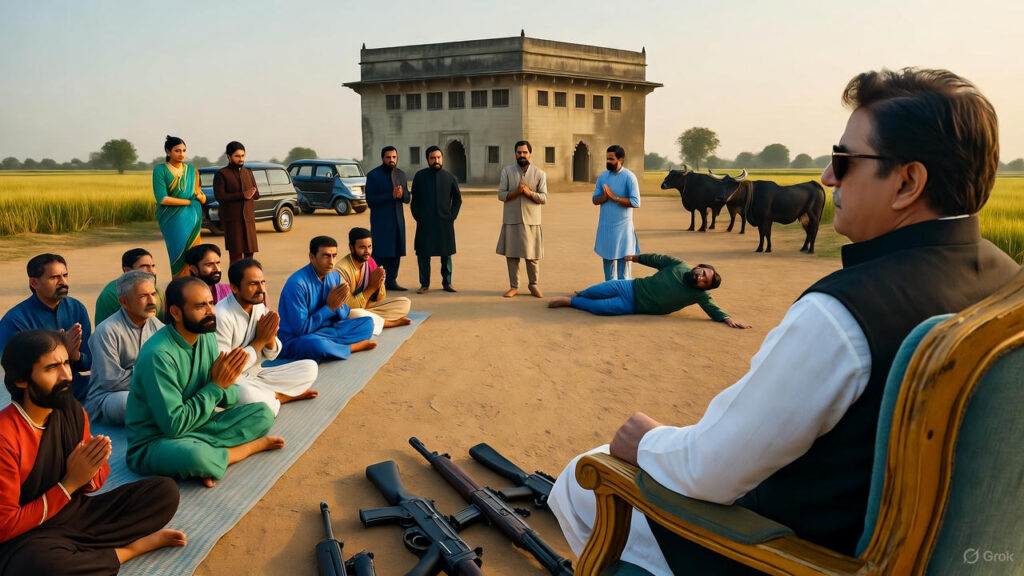 “बदलाव की किरण 5.0” गाँव के उस दृश्य की झलक है जहाँ एक प्रधान केवल शक्ति का प्रतीक नहीं, बल्कि अपने गाँव की उम्मीद बनकर बैठा है। उसके सामने बैठी गरीब जनता हाथ जोड़कर अपनी बात रखती है, और उसके चारों ओर खड़े सलाहकार और धनवान लोग इस सामाजिक अंतर की सच्ची तस्वीर दिखाते हैं। यह पहल हमें याद दिलाती है कि असली नेतृत्व वही है जो सुनना जानता है — न कि केवल आदेश देना। आइए मिलकर बनें बदलाव की इस नई किरण का हिस्सा, जहाँ हर आवाज़ की क़द्र हो और हर गाँव में समानता की नई शुरुआत हो।