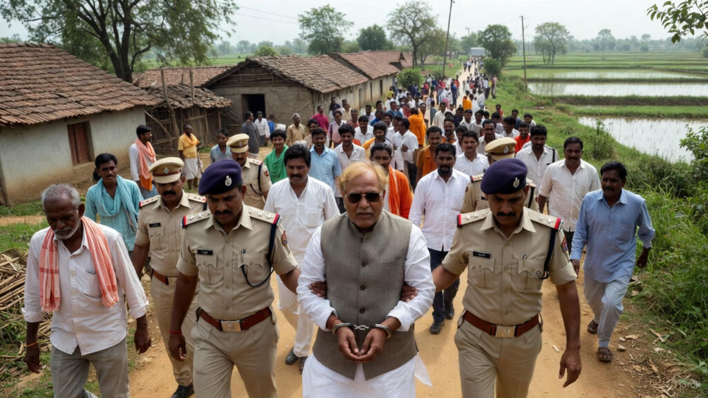 ग्राम सबादा में ग्राम पंचायत घोटाला उजागर से जुड़ी FIR और ग्रामीणों द्वारा किए गए विकास कार्यों की अनियमितताओं के सबूत दिखाती हुई तस्वीर