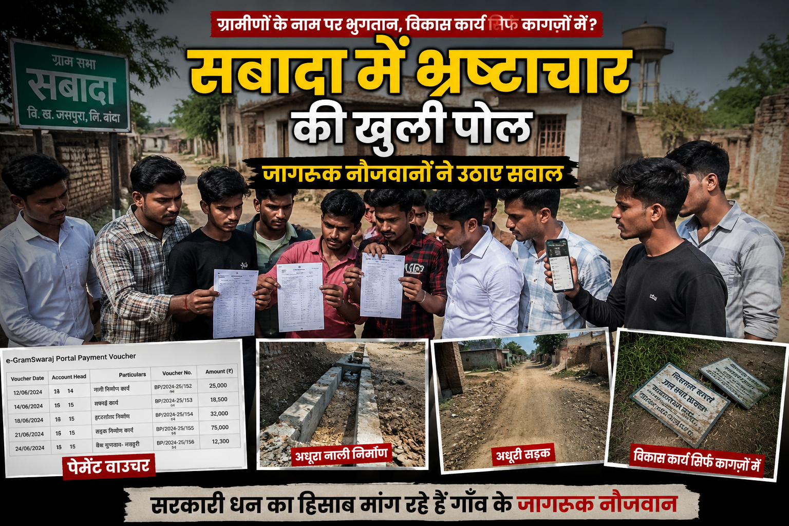 सबादा में भ्रष्टाचार का बड़ा खुलासा